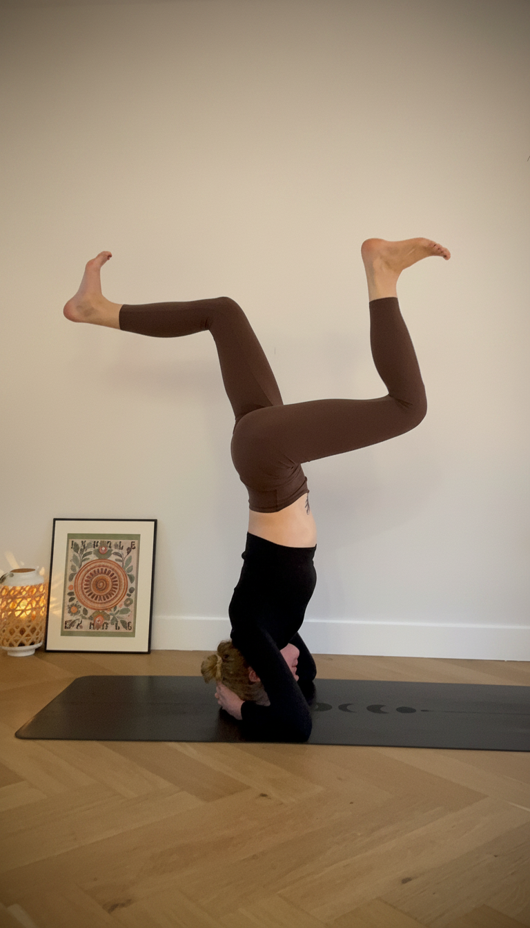 Karina en posture inversée